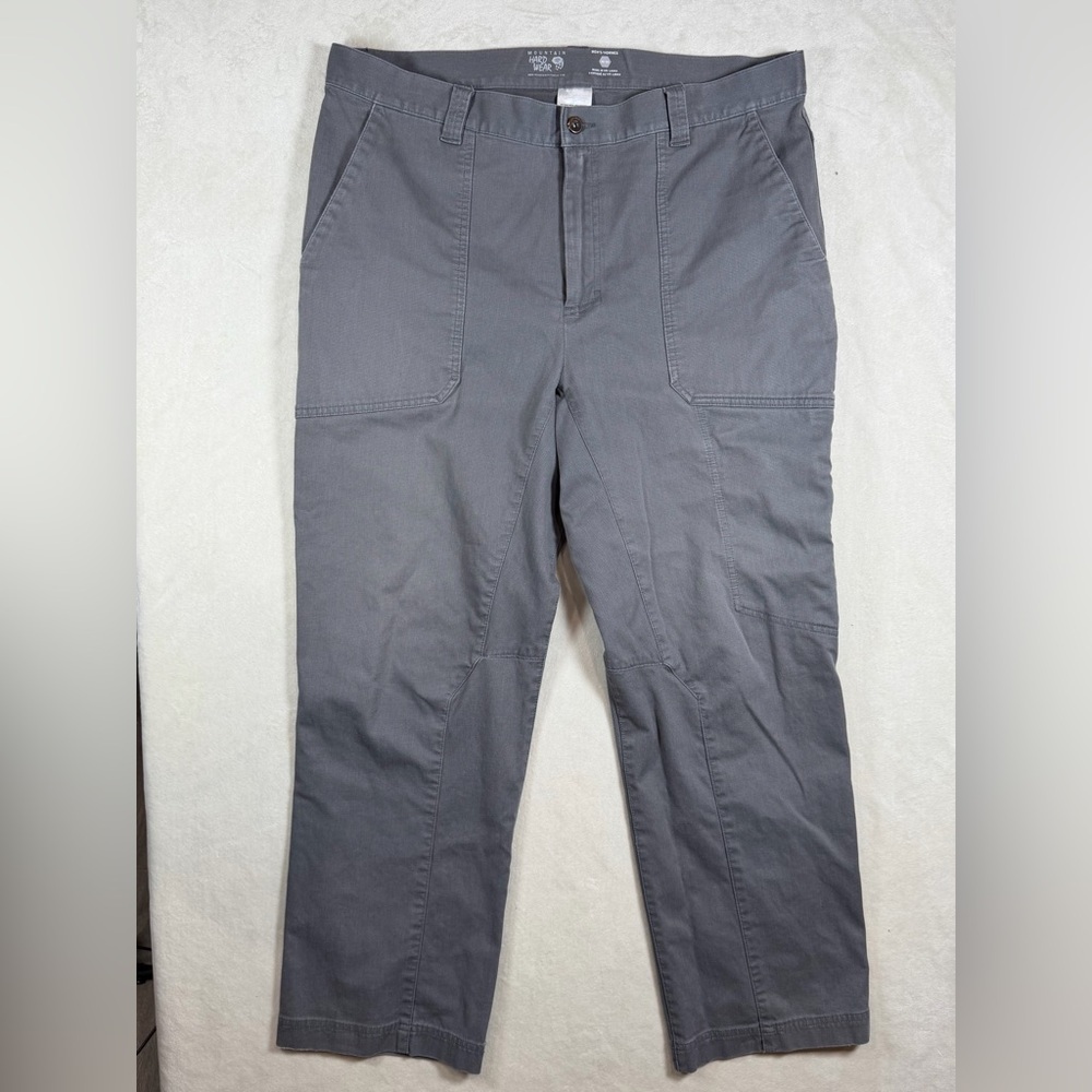 Mountain Hardwear 38W 30L Men's Charcoal Double Knee Cargo Utility Pants